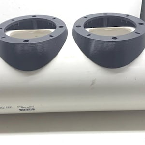 Bedroll Speaker Mount kit from a 6" sch 40 PVC tube. Mount 2-4" speakers in pods + 6.5" ends. No tube.
