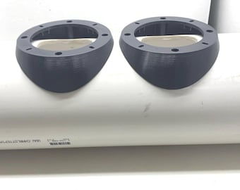Bedroll Speaker Mount kit from a 6" sch 40 PVC tube. Mount 2-4" speakers in pods + 6.5" ends. No tube.