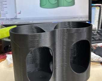 Magnetic dual tall 1 qt oil holder. Triple magnetic bracket holes up to 2 tall quart container.