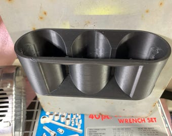 Magnetic Grease tube holder (Triple) with dual magnetic bracket holds up to 3 - 14oz tubes.