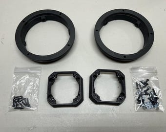 Bedroll Speaker Mount kit for 6" sch40 PVC tube. Mount 2-6.5" speakers  w/ 2-tweeter mounts for SCAR VX35-ST. No speakers or tube.