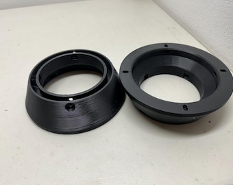 Install a 5.25" Speakers into your 4”schedule 40 tube. PVC Tube End Mounting Kit.