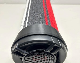 Bedroll Speaker System made  from a 4" sch 40 PVC tube. Includes two 4" speakers and 140W BT amp.. Wrapped in  Serape of your choice color.