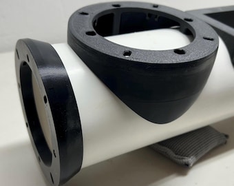 Bedroll Speaker Mount kit from a 4" sch 40 PVC tube. Mount two 4" speakers in either end and two 4” speakers in pods. No tube.