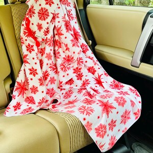 Coperta da viaggio, fiocchi di neve