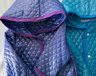 Quilt Coat, Blue or Purple