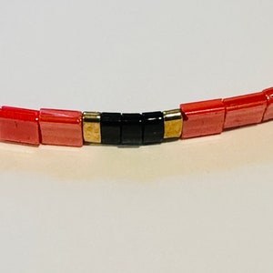 Tila Bead Bracelet, Red