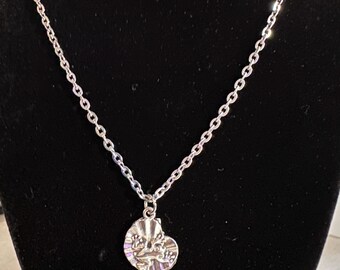 Lily Pad Frog Necklace, 18"