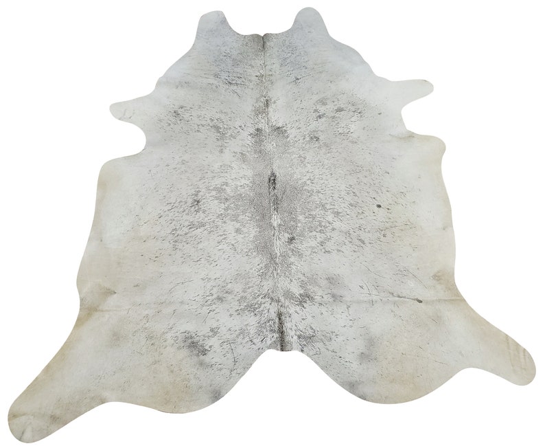 Speckled Cowhide Rug Grey White 82 X 75 Inches 8066 Etsy