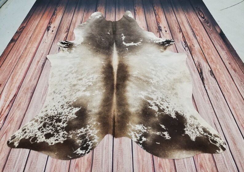 Dark Grey White Cowhide Rug Tricolor Cow Hide Rugs 88 X 72 Etsy