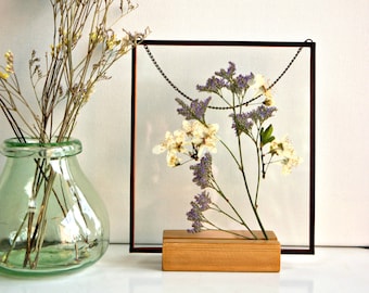 Real presionado Flores 10 Amarillo Lobelia ideal para elaboración de Tarjetas /& Floral Craft