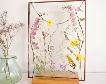 Real presionado Flores 10 Amarillo Lobelia ideal para elaboración de Tarjetas /& Floral Craft
