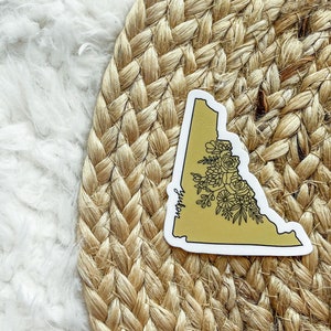 Yukon Territory Sticker | YT Decal, Island Life, Travel Souvenir, Canadian Gift, Canadian Souvenir