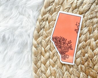 Sticker provincie Alberta | Sticker AB, Island Life, Reissouvenir, Canadees cadeau, Canadees souvenir