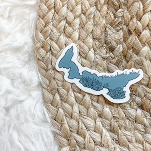de la province de l'Île-du-Prince-Édouard | Sticker PEI, vie insulaire, souvenir de voyage, cadeau canadien, souvenir canadien