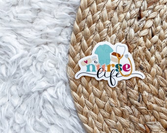 Nurse Vinyl Sticker | Nursing Gift, Vinyl Decal, Laptop Sticker, Nurse Graduation, Nursing School, Nurse Badge Reel, Doctor Gift