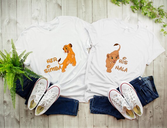 simba and nala couple shirts