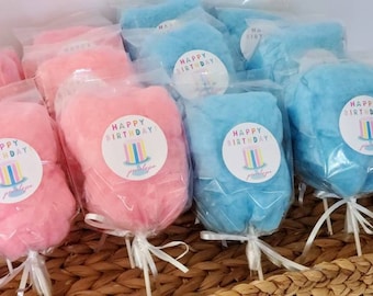 Cotton Candy on a stick, Cotton Candy Cone, Gender Reveal Party Favor, Circus Birthday, Carnival Birthday, Personalized Favor, Gender Reveal