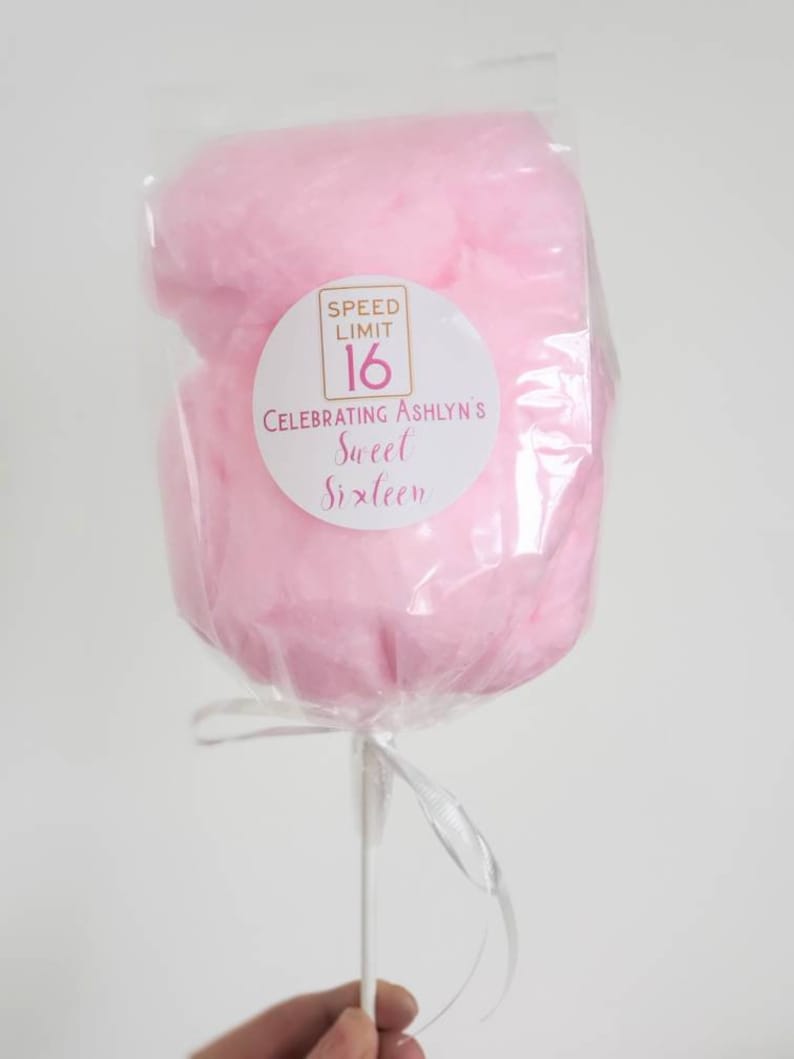 Cotton Candy on a Stick Sweet 16 Cotton Candy Cone Circus Etsy