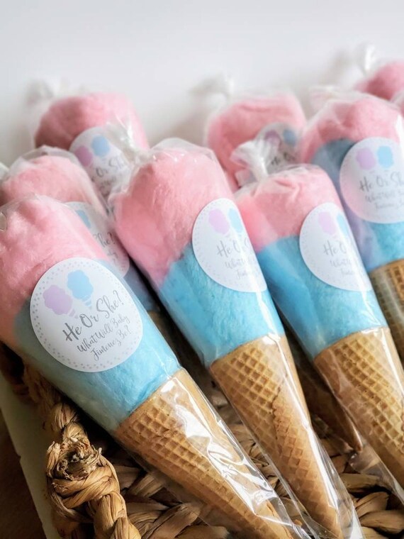 Cotton Candy Ice Cream Cone
