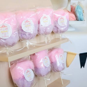 Cotton Candy on a stick, Cotton Candy Cone, Gender Reveal Party Favor, Circus Birthday, Carnival Birthday, Personalized Favor, Gender Reveal
