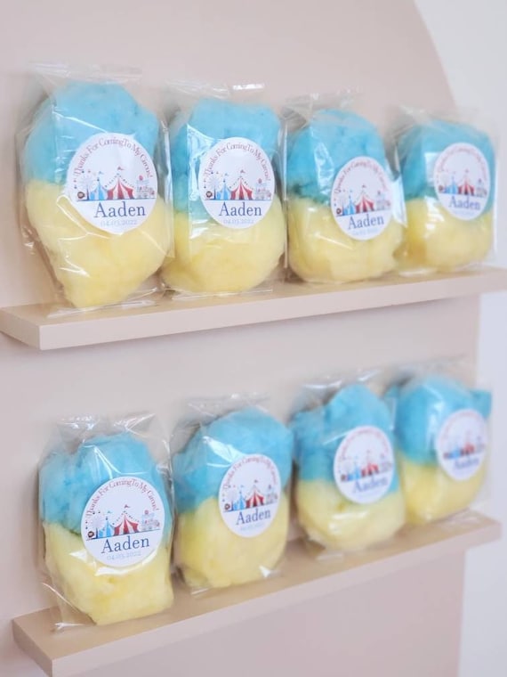 Cotton Candy, Party Favors, Circus Birthday, Carnival Birthday, Kids Birthday Party Favors, Personalized Favors, Party Favor, Gender Reveal