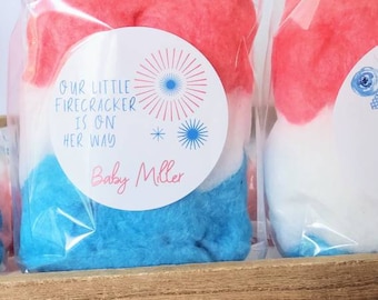 4th of July Treats, 4th of July Decoration, Memorial Day Cotton Candy on a stick, Red White and Blue Cotton Candy, Circus Birthday, Birthday