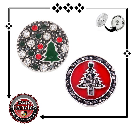 Christmas Snap Button, Christmas Charm, Ginger Snap, Snap Charm, Holiday Snap, #SnapButton, Rhinestone Snap, Snap Jewelry, #ChristmasSnap