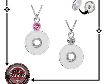 Simply Nice Snap Button Pendants, Snap Jewelry Pendant, Rhinestone Ginger Snaps, #SnapButtons, #SnapButtonJewelry, #SnaoCharms, #GiftForHer