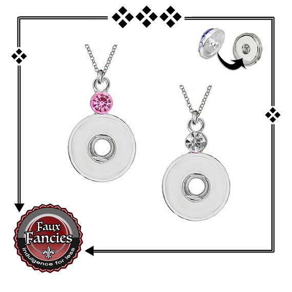 Simply Nice Snap Button Pendants, Snap Jewelry Pendant, Rhinestone Ginger Snaps, #SnapButtons, #SnapButtonJewelry, #SnaoCharms, #GiftForHer