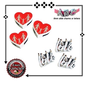 Love Slider Charm, Slide charm LOVE, Slide Bracelet Love, Love charm, 8mm Charms, Jewelry Gift, #SlideCharm, #Gift for her