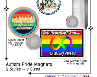 OUR DESIGN! AUTISM Awareness Magnets, Autism Support Magnet, Autistic Pride, #AutisticSupport, #AutismAwareness, #AutismPride, #AutismMagnet