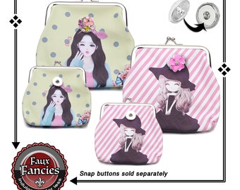 CLEARANCE! Snap Button Coin Purse, Snap Button Purse, Ginger Snaps, Snap Snaps, #GiftForHer, #JewelryGift, #SnapJewelry, #SnapButtons