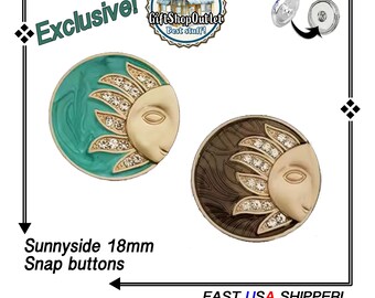 EXCLUSIVE SUNNY Snap Buttons, Sun Snap Charms, Sun Snap Button, Switchable Snaps, #SnapCharms, #SnapJewelry, Gift for her