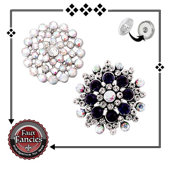 Shimmery RHINESTONE Snap Buttons, Snap Charms, Ginger Snaps, Switchable Snaps, #BraceletCharms, #SnapCharm, #RhinestoneSnaps, #SnapButtons