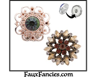 Snap Buttons, GORGEOUS Ginger Snaps, Snap Snap on Charms, Changeable Snap, Rhinestone Snaps, Snap Charm #BraceletCharm, Bracelet snap Button