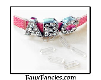 STOPPERS 8mm or 10mm Slide Letters or Charms, Slide Letters, MULTIPLE DISCOUNTs, Slide Bracelet Stopper, #SlideStoppers, #BraceletStoppers