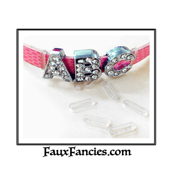 STOPPERS 8mm or 10mm Slide Letters or Charms, Slide Letters, MULTIPLE DISCOUNTs, Slide Bracelet Stopper, #SlideStoppers, #BraceletStoppers