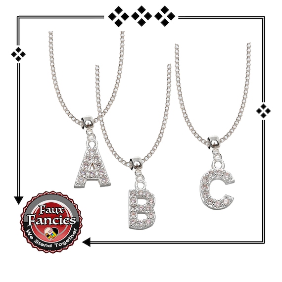 Dangle Letter Charm Pendants, Rhinestone Pendants, Silver Tone,Dangle Charms, #RhinestoneLetters, #DangleLetters, Jewelry Gift, #GiftForHer