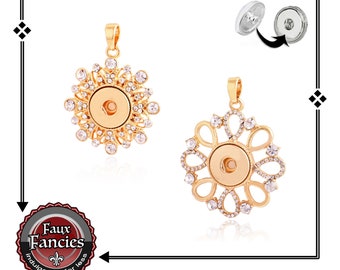 GORGEOUS Snap Button Pendant, Gold Tone Snap Pendant, Ginger Snaps, #SnapButtons, #SnapButtonJewelry,#SnapCharms, #SnapJewelry, #GiftForHer