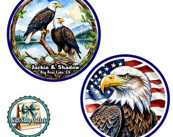 EAGLE Glass Cabochon Handmade Keyring, EAGLE Magnet, #JackieAndShadow, #BigBearEagles, #BigBearKeyRing, #JackieShadowGift, #EagleGift