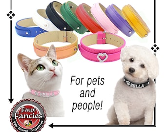 Pet Collars, Collar for 8mm Slide Letters, Choker for 8mm Sliders, Collar for 8mm Charms, Dog Collar, #DogCollar, #PetCollar, #Choker