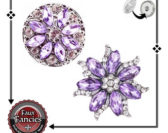GORGEOUS LAVENDER Snap Buttons, Flower Ginger Snap, Snap Charms, Switchable Snaps, #FlowerCharms, #SnapCharm, #SwitchableSnaps, #SnapButtons