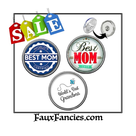 SALE! 18mm Snap Buttons, Mom Ginger Snaps, Snap Buttons, Snap on Charms, Interchangeable Snap, Rhinestone Snaps, Snap Snap, Jewelry gift