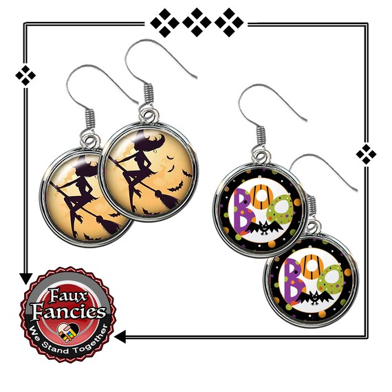 Halloween Earrings, Halloween jewelry, FUN Jewelry for Halloween, Earrings for Halloween, Halloween gift, Hostess Gift, #HalloweenJewelry