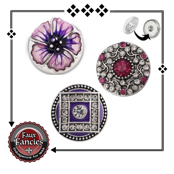 RHINESTONE Snap Buttons, Rhinestone Snap Buttons, 18mm Ginger Snaps, #SnapButtons, #BraceletCharms, #SnapCharm, #RhinestoneSnap, #SnapButton