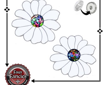 Flower Snap Button ONLY Ours! Choose Center, Ginger Snap, Snap Charm, #BraceletCharms, Rhinestone Snap, #SnapSnap, #GiftForHer, #SnapButton