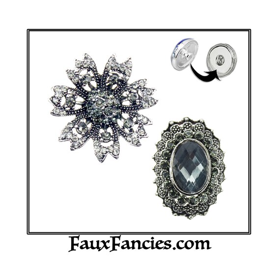 SALE! SNAP Buttons, “Vintage” Snap, 18mm Ginger Snap, Snap Charms, #SnapCharm, Rhinestone Snap, Snap Jewelry, #RhinestoneCharms, #SnapButton