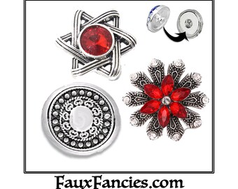 Snap Buttons, 18mm Ginger Snaps, SALE Snap Charms, Interchangeable Snap, Rhinestone Snaps, #SnapButtons