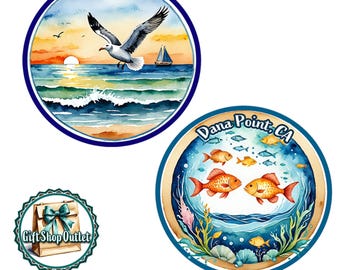 BEACH Glass Cabochon Handmade Magnet, PELICAN Handmade Magnet, SAILBOAT Magnet, Beach Souvenir, #BeachGift, #PelicanGift, #BeachMagnet